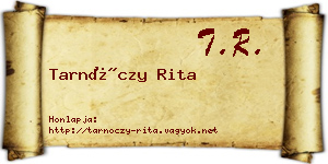 Tarnóczy Rita névjegykártya